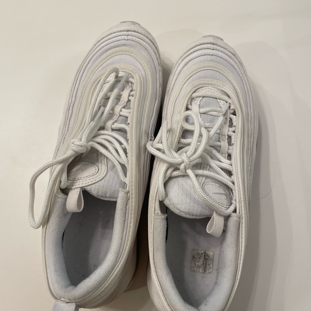 nike all white airmax 97